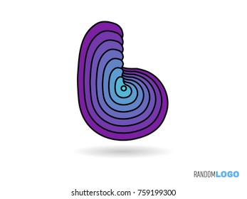Letter B logo. Initial icon. Multi purpose and easy to edit