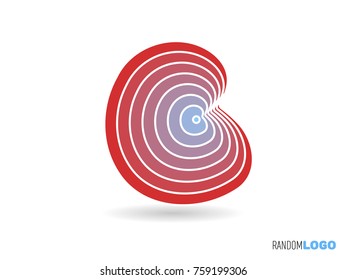 Letter B logo. Initial icon. Multi purpose and easy to edit