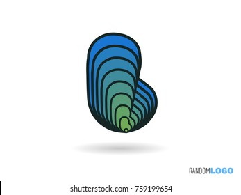 Letter B logo. Initial icon. Multi purpose and easy to edit