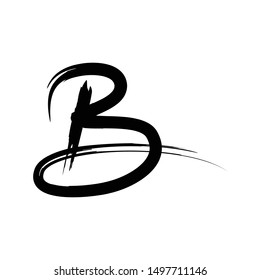 Letter B Logo Initial Simple Font Stock Vector (Royalty Free) 1497711146