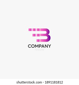 Letter B Logo, Luxury modern design