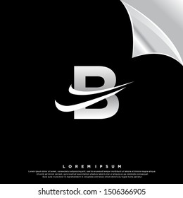 letter B logo. modern design. vector icon illustration