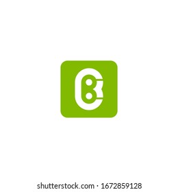 Logotipo de la letra b. icono del Vector moderno