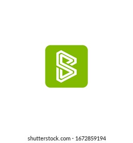 Logotipo de la letra b. icono del Vector moderno