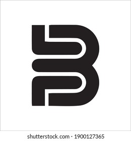 Letter B logo and monogram vector set