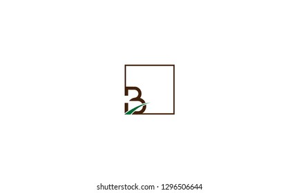 LETTER B LOGO WITH NEGATIVE SPACE EFFECT FOR LOGO DESIGN OR ILLUSTRATION USE