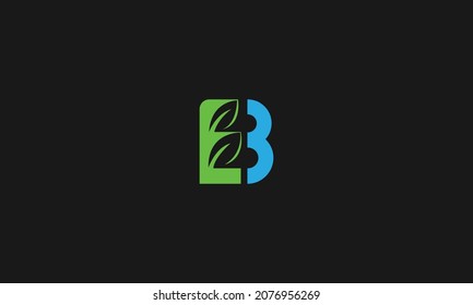 LETTER B LOGO WITH NEGATIVE SPACE EFFECT FOR LOGO DESIGN AND ILLUSTRATION USE