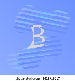 The letter B logo on a blue background
