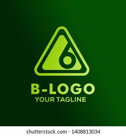 Letter B Logo on Isolated Background
