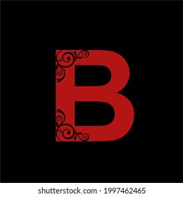 The letter B logo is ornate on each corner