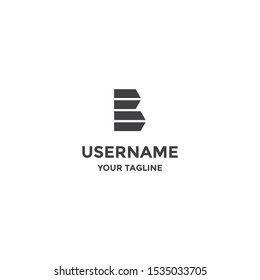 letter b logo outstanding monogram creative template