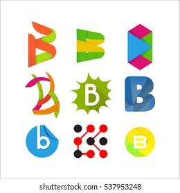 letter b logo pack