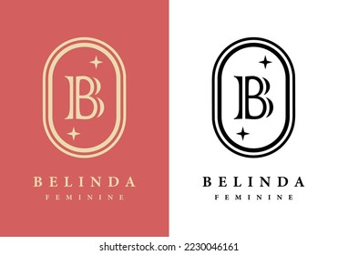 Letter B logo, perfect for salons, spas, and others.