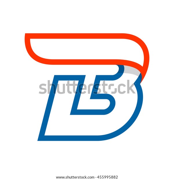 Letter B logo with red\
wing. Sport elements for sportswear, t-shirt, banner, card, labels\
or posters.