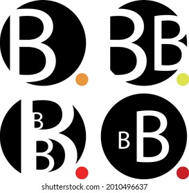 letter B logo set for design