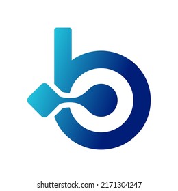 logotipo de la letra B, sencillo y limpio