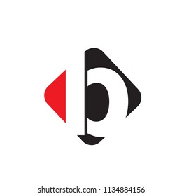 Letter B logo with Square background