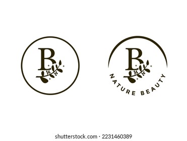 letter B logo, suitable for the company's initial symbol.