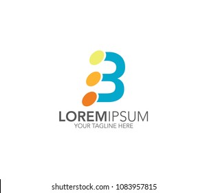 Letter B logo template