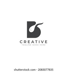 Plantilla de logotipo de carta B, Inspiración de diseño de logotipo