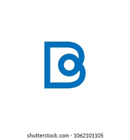 letter B logo template with monoline concept for download