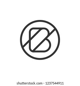 Letter B Logo Template Vector. B monogram logo vector. B symbol vector.