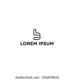 Letter B Logo Template Vector. B monogram logo vector. B symbol vector.