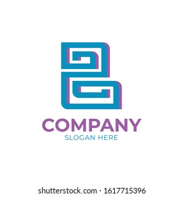 Letter B Logo Template Vector. B monogram logo vector. B symbol vector.