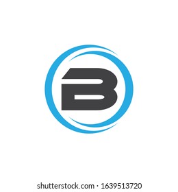 Letter B Logo Template Vector. B monogram logo vector. B symbol vector.