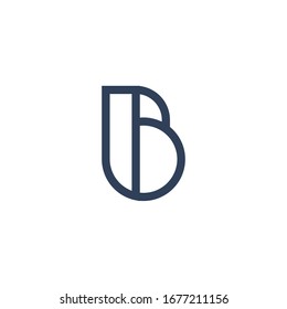 Letter B Logo Template Vector. B monogram logo vector. B symbol vector.