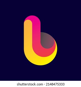 Letter B Logo Template Vector. B monogram logo vector. B symbol vector.