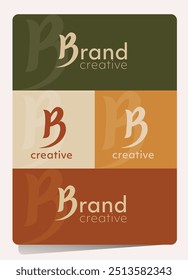 Letter B Logo Template Vector. B monogram logo vector. B symbol vector.