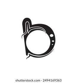 letter b logo is unique and simple