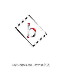 Buchstabe B Logo ist einzigartig und einfach