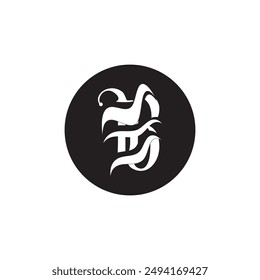 el logotipo de la letra b es único y sencillo