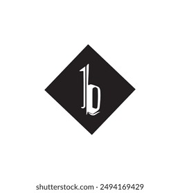 el logotipo de la letra b es único y sencillo