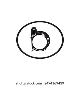 letter b logo is unique and simple