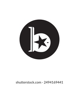 letter b logo is unique and simple