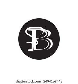 el logotipo de la letra b es único y sencillo