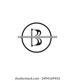 letter b logo is unique and simple