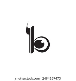 el logotipo de la letra b es único y sencillo