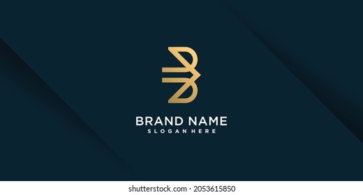 Letter B logo with unique style Premium Vector part 9