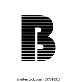 Letter B logo vector