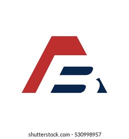 letter A and B logo vector