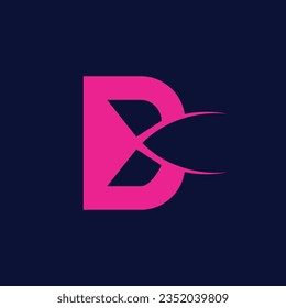 Letter B Logo vector. Abstract Initial Letter B Logo. Flat Vector Logo Design Template Element