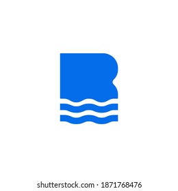 Buchstabe B, Logo, Vektordesign 