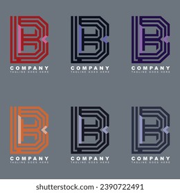 Letter B Logo vector design template
