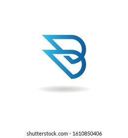 letter b logo vector element template
