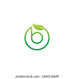 letter B  logo. VECTOR with green color.