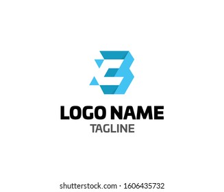 Letter B logo vector icon